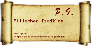 Pilischer Izméne névjegykártya